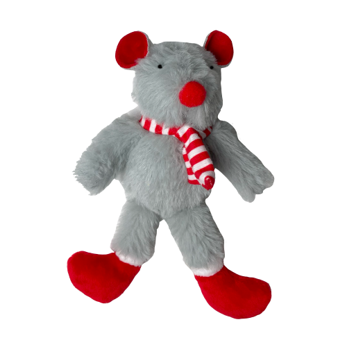 Fluffy Festive Mouse Cat Toy