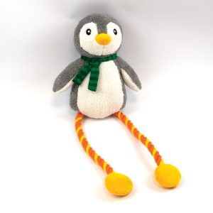 Ropee Long Legs Pebble the Penguin Dog Toy