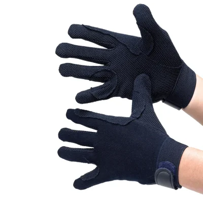 Hy Cotton Riding Glove Navy