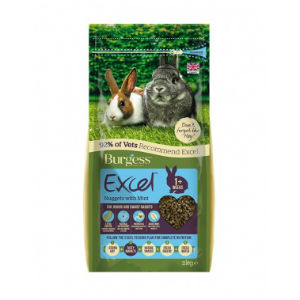 bag of Excel rabbit junior and dwarf with mint