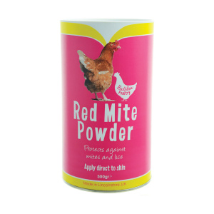 tub of battles poultry red mite powder