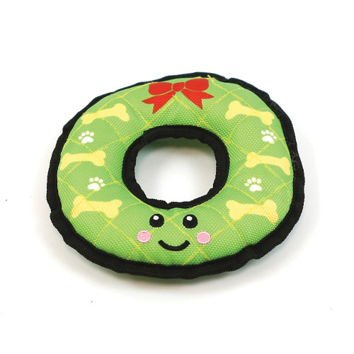 Christmas Wreath Tough Dog Toy