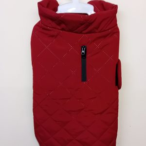 Quilted Classic Dog Coat Burgundy