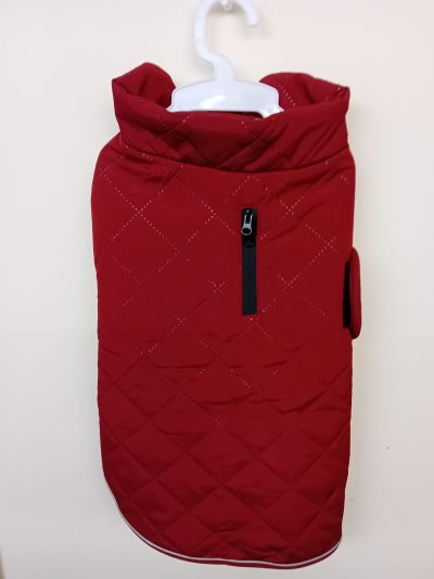 Quilted Classic Dog Coat Burgundy
