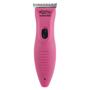 pink trimmer for horse