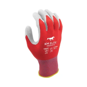 KM Elite Multipurpose Equestrian Gloves Red