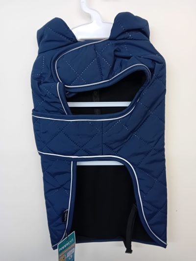 Quilted Classic Dog Coat Navy - Image 2