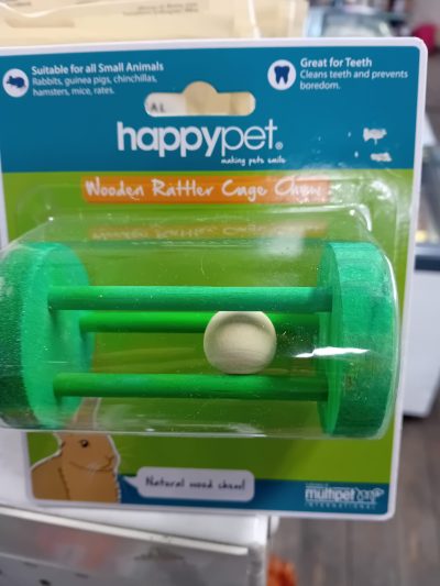 Wooden Rattler Cage Chew